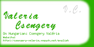 valeria csengery business card